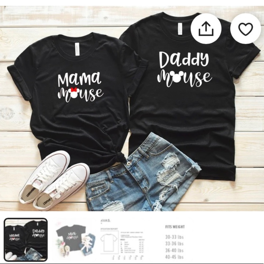 Family matching shirts for Halloween/Disney vacation